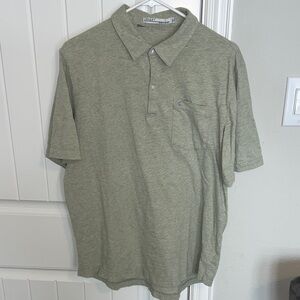 Criquet Men's Green Collared Polo Shirt